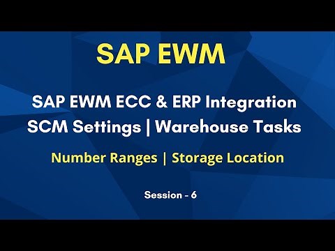 SAP EWM ECC & ERP Integration | SCM Settings | Warehouse Tasks | Number Ranges | Storage Location