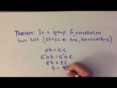 Cancellation Laws hold in a group proof (Abstract Algebra)