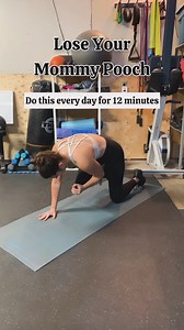 Lose Your Mommy Pooch - 12 mins a day! Combining core and pelvic floor exercises like these ones (in addition to being in a caloric deficit) work great towards losing your mommy pooch. Hard work pays off! 4 rounds: 45 secs per exercise, 10 secs rest between exercises with a 30 sec rest between rounds! TVA & PF activation post in comments. #momlife #mompooch #goodbyemompooch #postpartum #exercise #postpartumfitness #fitnessmotivation #momfit #reelitfeelit #facebookreelsviral #instagram #instagood