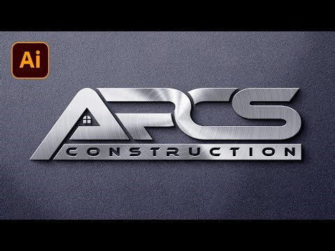 Typography Letter Logo Design : Construction Logo Design illustrator | Adobe Illustrator Tutorial