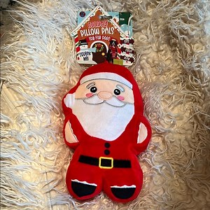 Holiday Pillow Pals ~ Santa Dog Toy