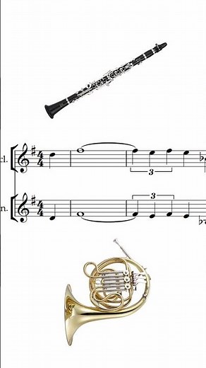 French Horn in Octaves with Woodwinds #arranging #orchestration #shorts