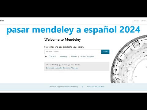 pasar Mendeley al español 2024