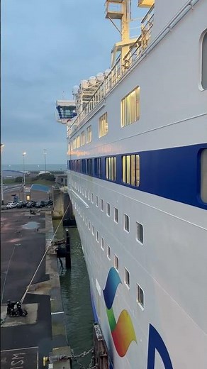 Walking onboard Brittany ferries Normandie at Cean France