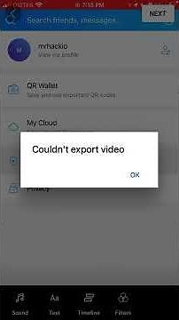 YouTube Shorts Error - Couldn’t Export video