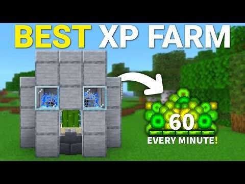 NEW BEST EVER XP FARM in Minecraft Bedrock 1.21!