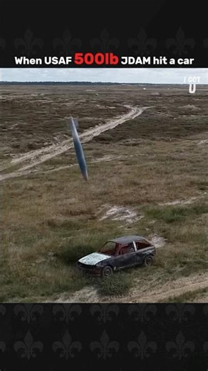 When you hit a car with a 500lb JDAM!