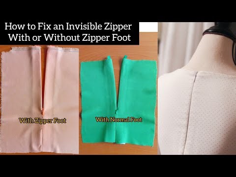 How to Fix an Invisible Zipper Step by Step for beginners