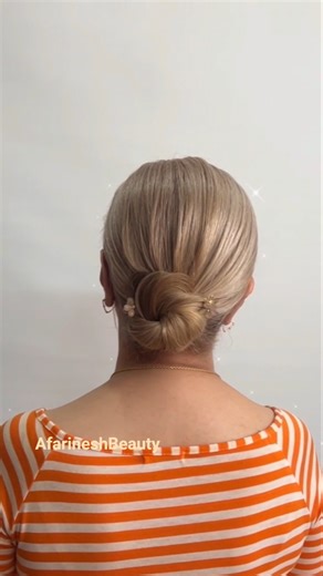 “European Chic Updo ✨ One Twist, No Pins!”