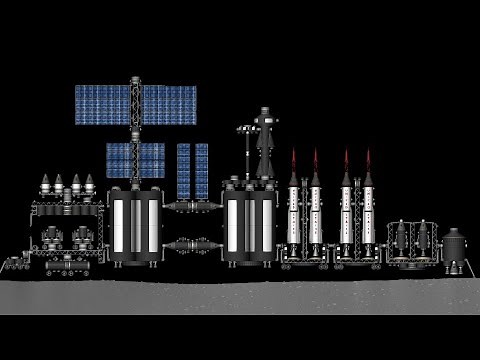 Building of the Lunar Base | Blueprint of rockets | No cheats | Space flight simulator | Space base!