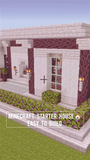 Make Starter Minecraft House 🏡
