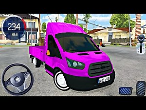 Ford Transit Pickup Driving in Traffic with Drift | Transit Drift & Parking Simulator Gameplay