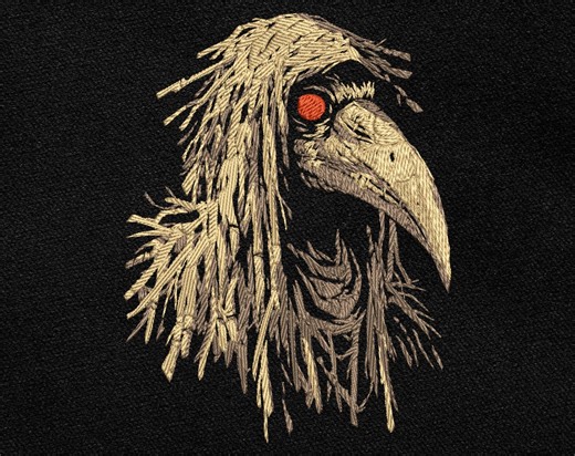 Plague Doctor Embroidery Design: Gothic Raven Beak Mask, Dark Fabric Ready (digital Download) - Etsy