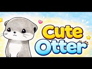 HOW TO DRAW A CUTE OTTER 🐾 | EASY DRAWING