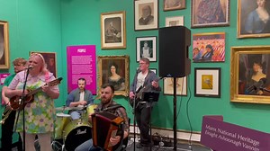 6.1K views · 96 reactions | A sneak peek inside tonight’s launch event for the National Art Gallery inside the Manx Museum!  With 130 pieces on the walls it’s the largest collection to date - carefully curated by the Manx National Heritage team  We’ll be sharing some interviews from this evening over the coming days, so keep your eyes and ears out  Also…Biskee Brisht  | Manx Radio | Facebook