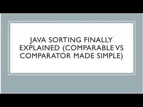 Java Sorting Finally Explained Comparable vs Comparator Made Simple