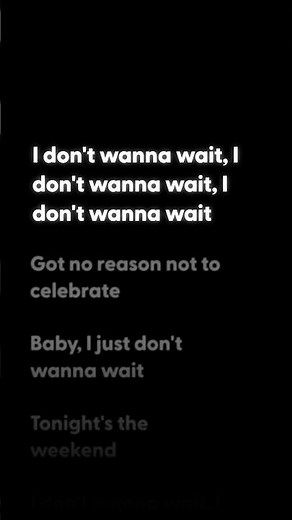 David Guetta & OneRepublic - I Don't Wanna Wait (lyrics)