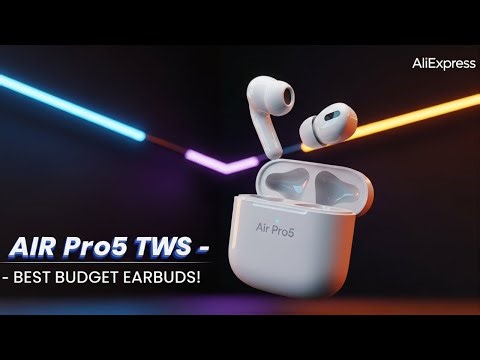 BEST AIR PRO5 TWS EARBUDS 2025 – DEEP BASS, NOISE CANCELLING & FREE SHIPPING ON ALIEXPRESS