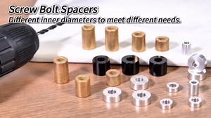 PATIKIL M8 Stainless Steel Spacers, 5Pcs Metal Spacer Stainless Steel 8.2mm ID x 12mm OD x 10mm L Stainless Steel Spacer Screw Standoff for 5/16" or M8 Screw