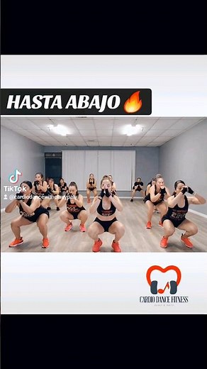 Hasta Abajo 🔥 #cardiodance #fitnessdance