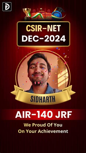 CSIR-NET TOPPER AIR-140