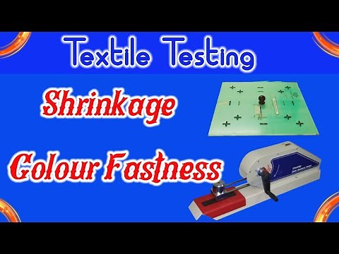 Textile Testing Process Shrinkage/Colour Fastness