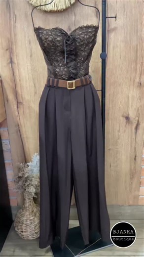 BJANKA boutique on Instagram: "Korset sa pertlicama 🍂 ojacane korpice Cena : 1.950 rsd _ uni.size . Siroke pantalone sa kaisem Cena : 1.990 rsd _ uni.size Braon, bez, crne ✔ . . . . . . . . ▪️@bjanka_boutique 15 godina sa vama 🤎 . ▪️SIGURNA KUPOVINA ✔️ . ▪️NAJBOLJE CENE ❗ . ▪️Vršimo zamene u roku od 7 dana od dana preuzimanja paketa, kao i povrat novca ⚠️ . ▪️Slanje i saradnja isključivo Aks kurirskom sluzbom! . ▪️SVE INFORMACIJE U DM VAS @bjanka_boutique"