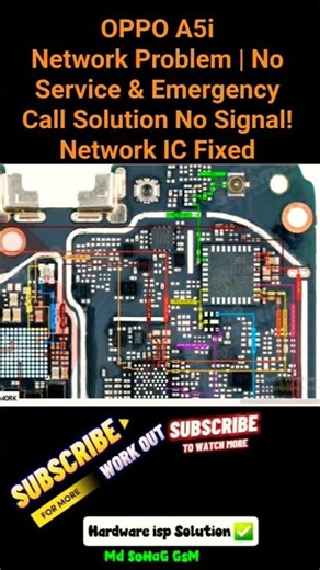 OPPO A5i Network Problem | No Service & Emergency Call Solution No Signal! Network IC Fixed