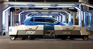 Meet Ray: Düsseldorf Airport's autonomous robot car parking concierge