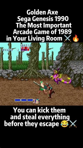 Golden Axe Sega Genesis 1990 — The Most Important Arcade Game of 1989 in Your Living Room ⚔️🔥 #sega