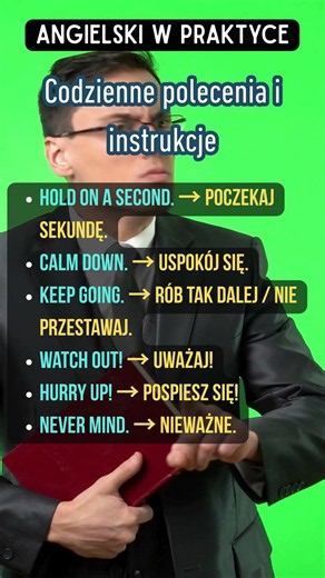 CODZIENNE POLECENIA i INSTRUKCJE po ANGIELSKU! #angielski