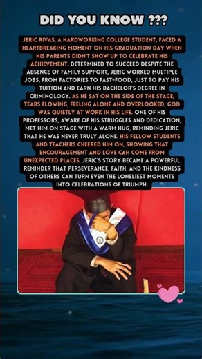 Heartwarming Graduation Student Overcomes Family Absence With Unexpected Support