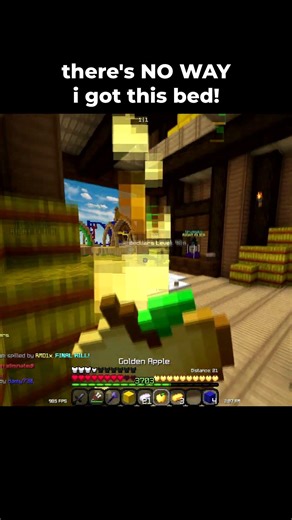 IMPOSSIBLE Bed Break! #minecraft #bedwars #shorts