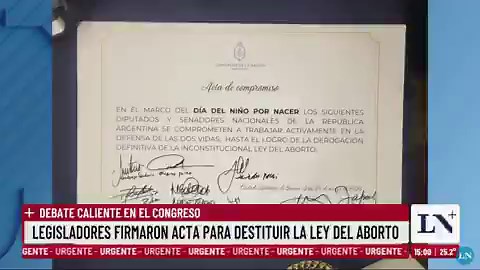 Ojalá que pongan el tema en agenda así se suicidan políticamente.