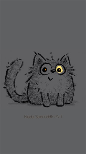 Step by step spooky drawing😺 #cutespooky #drawingstepbystep #drawingtutorial #howtodrawakitty #kittydrawing #spookydrawing #cutethingstodrawwhenboard | Neda Sadreddin Art