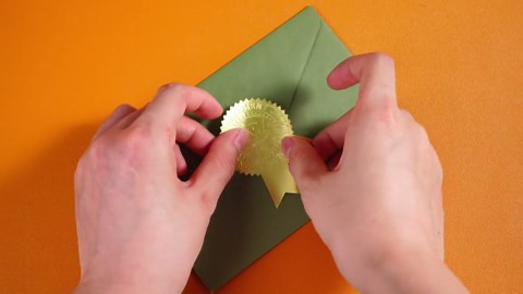 Zonon 200 Pieces Ribbon Embossed Seal and Gold Foil Certificate Seal Embossed of Awesome Ribbon Certificate Seals Stickers Envelope Gold Award Stickers