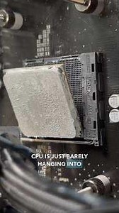 CPU Falling Out! #repair #pc #pcbuild #techtips #gamingpc