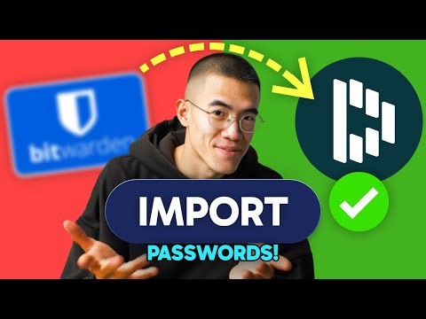 How to IMPORT PASSWORDS to Dashlane from Bitwarden (Step by Step)