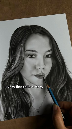 95K views · 1.5K reactions | Every line tells a story #portrait #portraitdrawing #art #artist Miss tabudii Vlog | Camille Han | Facebook