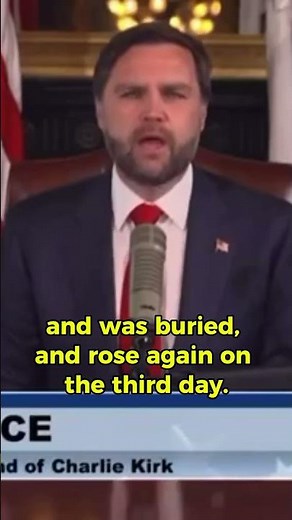 JD Vance Recites the Nicene Creed to Honor Charlie Kirk