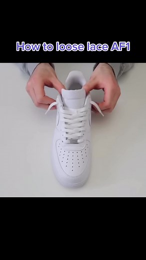 How to loose lace Air Force 1#sneakers #nike #hype #shoes #hypebeast #af1 #airforce