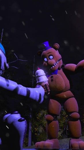 Fredbear prototype mimic gives ice cream to David. #sotm #fredbear #davidmurray #fnaf #fnafmimic
