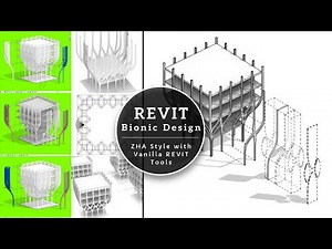 Bionic Architecture in Revit — 100% Vanilla Tools (ZHA Inspired)