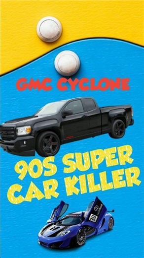 🚀 This 90s Truck DESTROYED Supercars! #gmccyclone #shortsviral