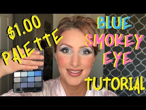 DOLLAR TREE EYESHADOW TUTORIAL! L.A. Colors Expressions 12 Color Eyeshadow Palette