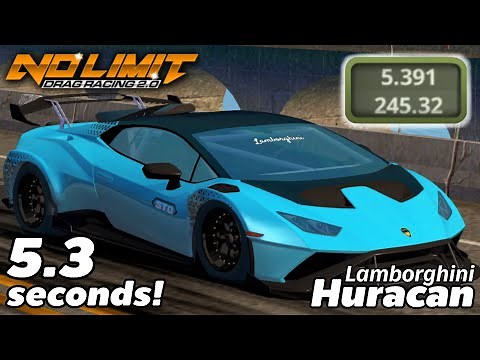 5.3 Seconds Lamborghini Huracán Tune - Fastest Car In No Limit Drag Racing 2.0 | Version 2.4.212