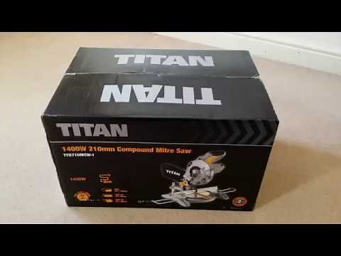 Unboxing Titan TTB710MSW COMPOUND MITRE SAW