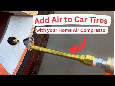 How to Fill Your Car Tires With a Home Air Compressor (Beginner Guide) | DIY Tire Inflation