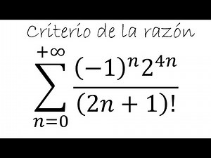 Convergente o no convergente criterio de la razón