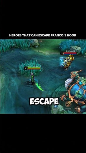 Which hero can escape franco's hook 🤔 part 2 #mlbb #shorts